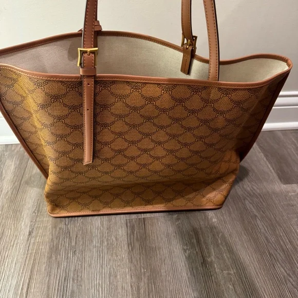 MCM Lauretos Monogram Canvas Medium Shopper Tote in Cognac - Picture 3 of 16